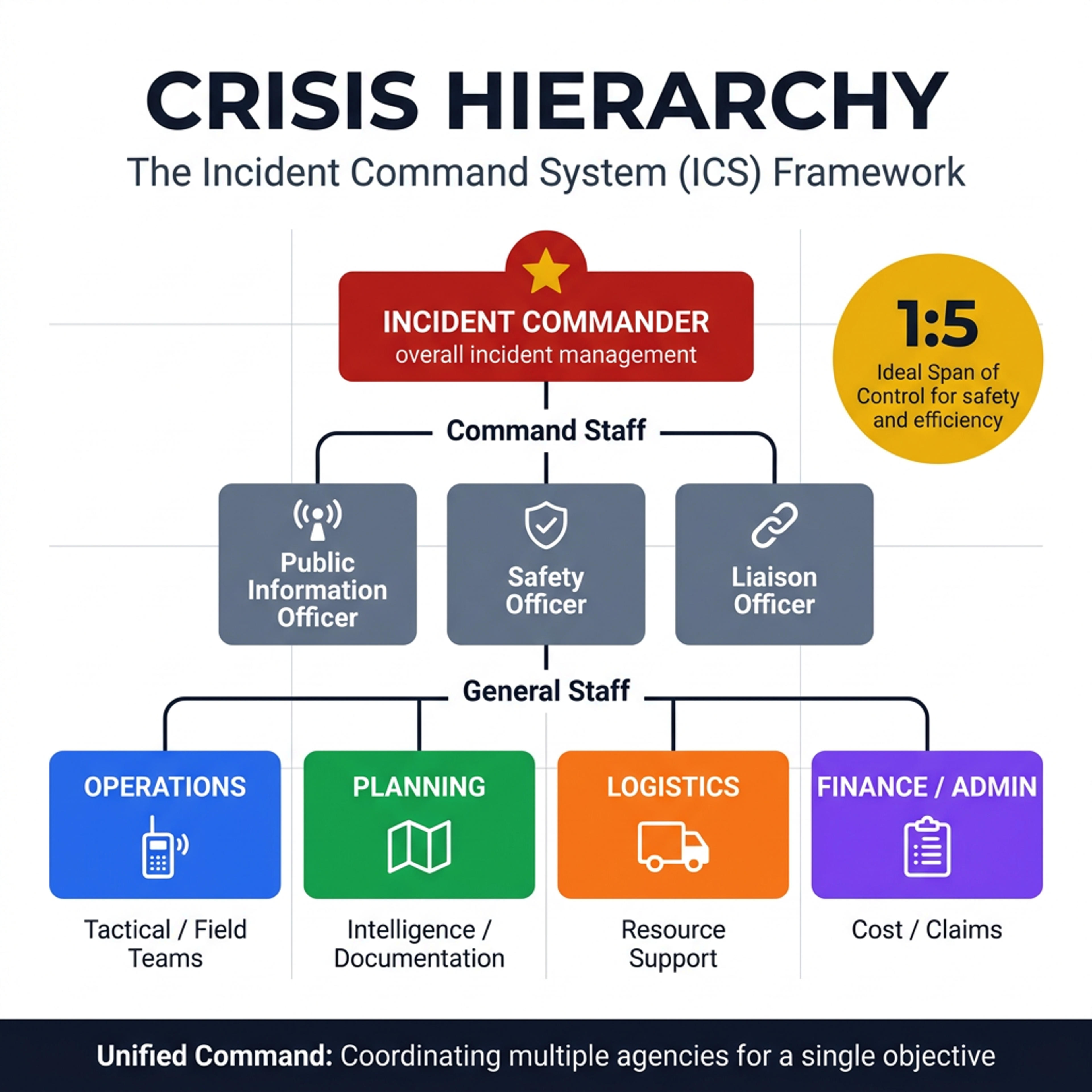 A hierarchy infographic that organizes information into clear levels and branches.