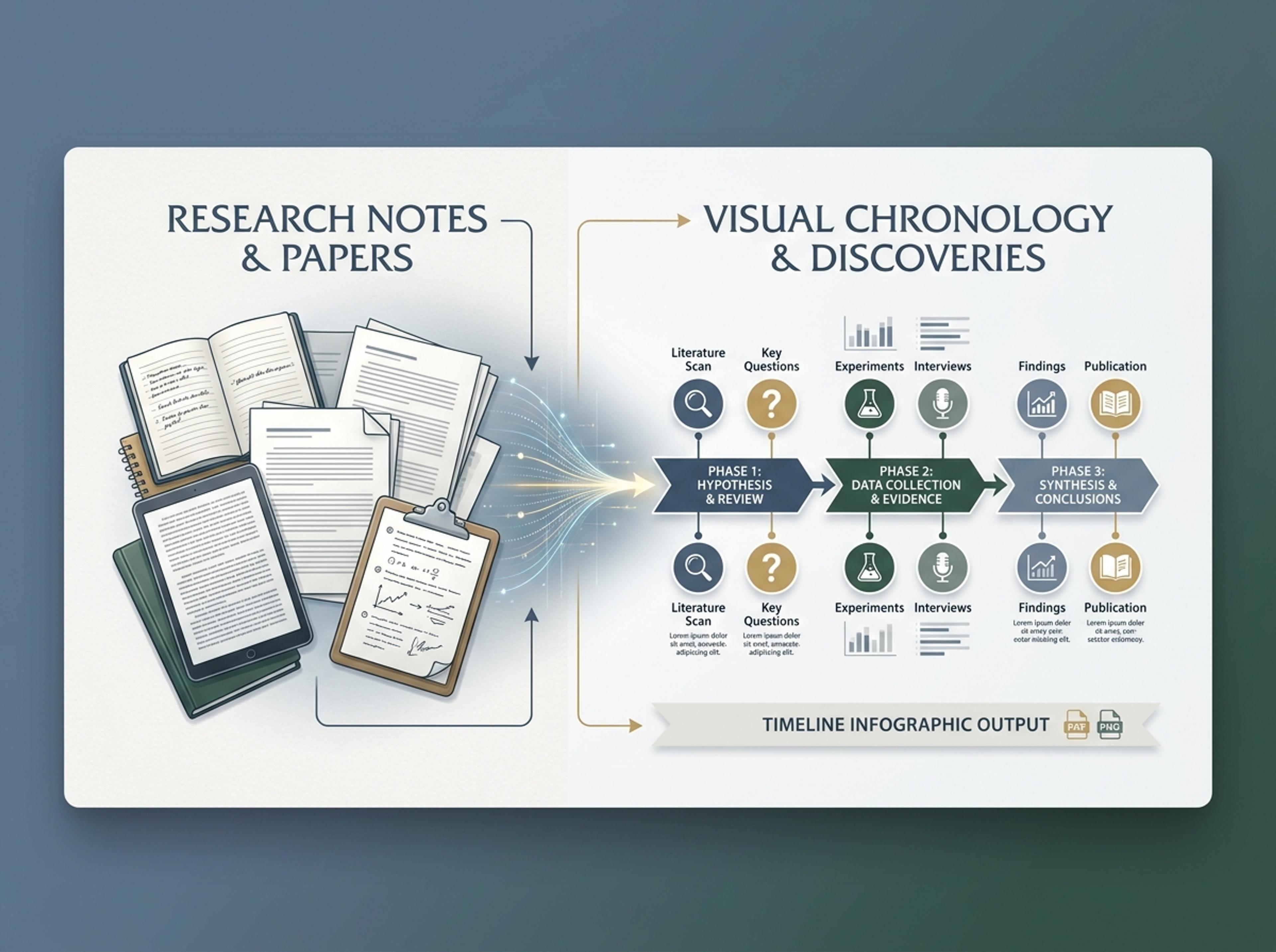 Summarize Research Timelines