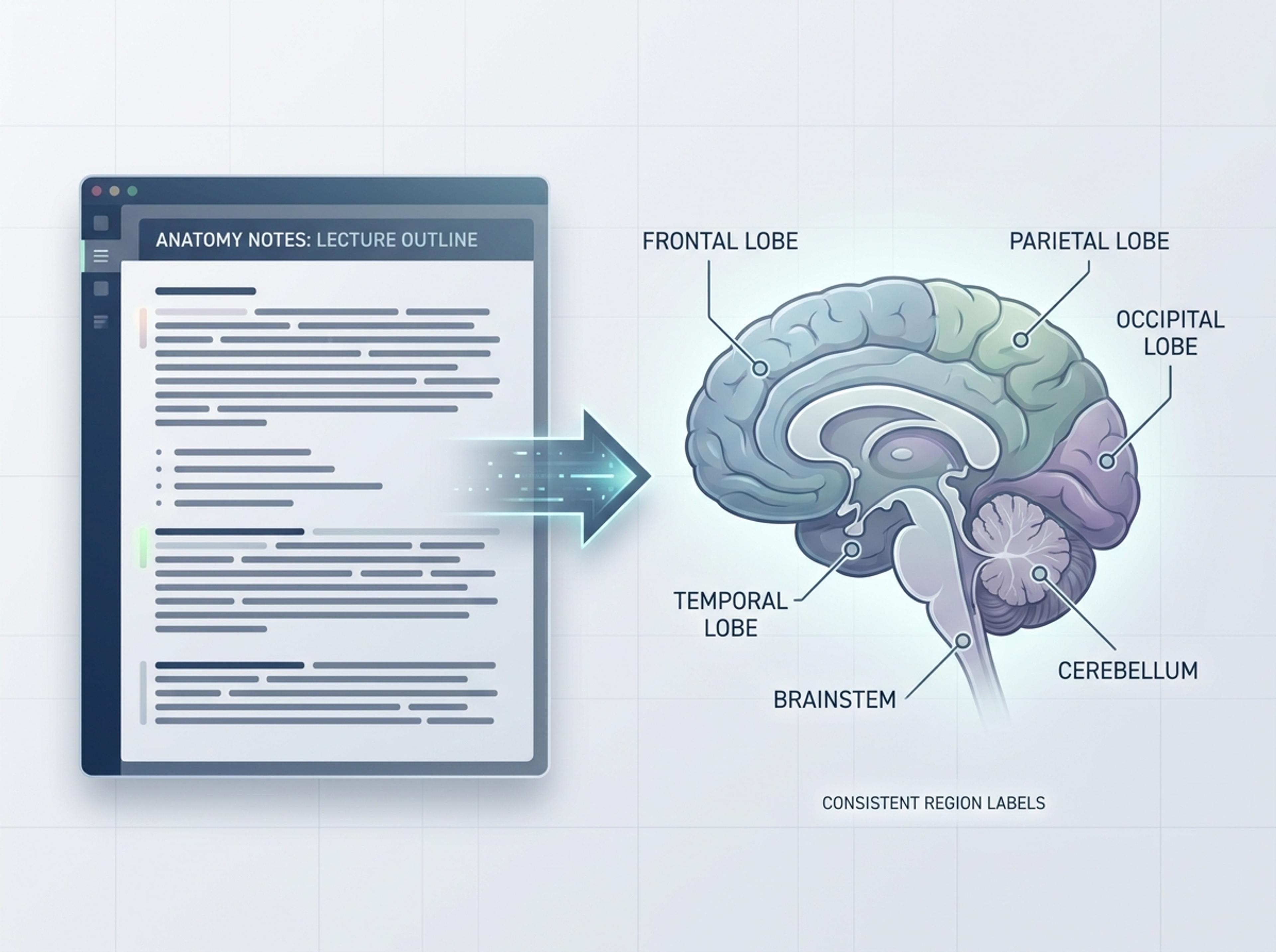Label Brain Regions