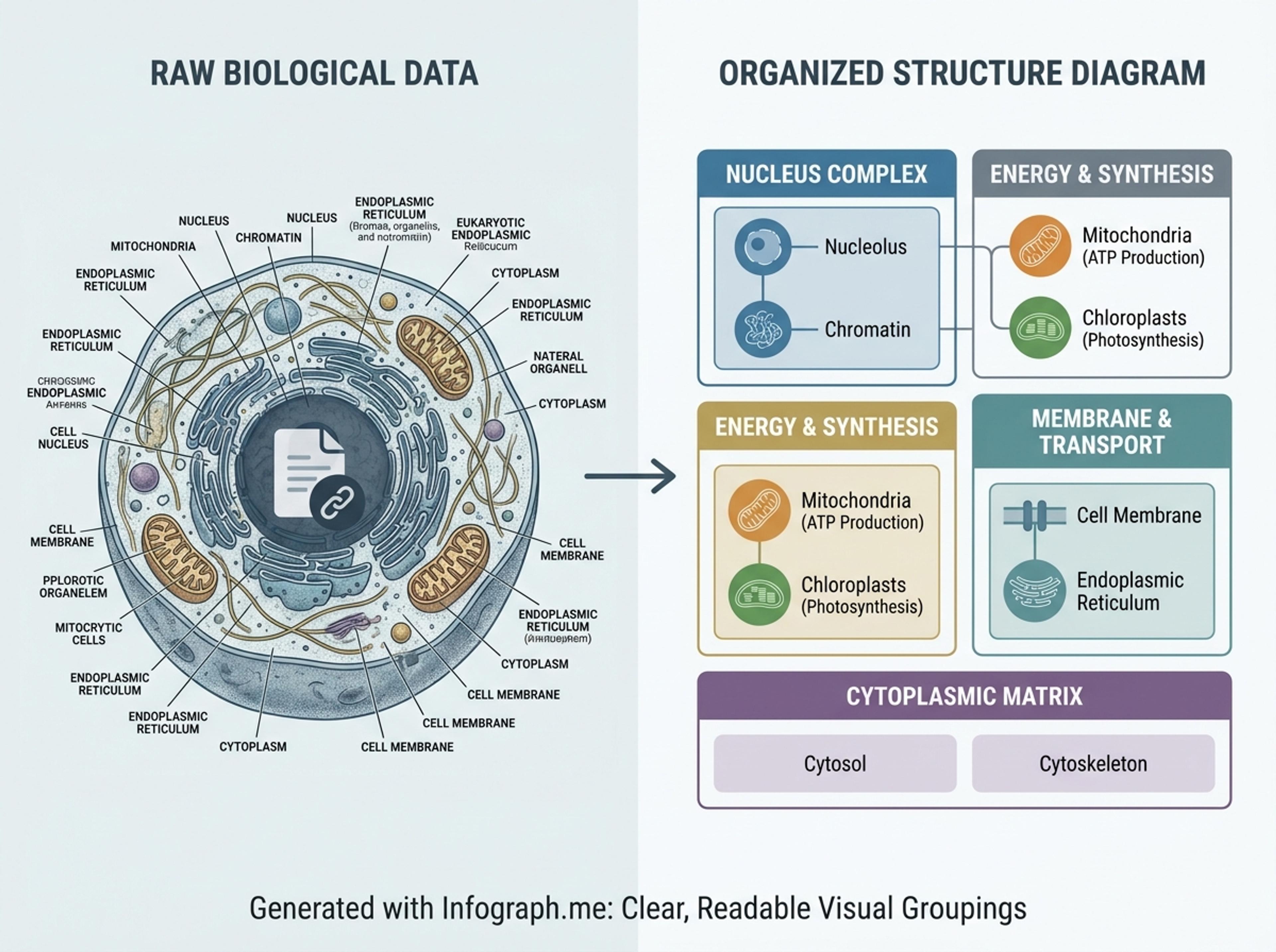 Organize Organelles and Labels