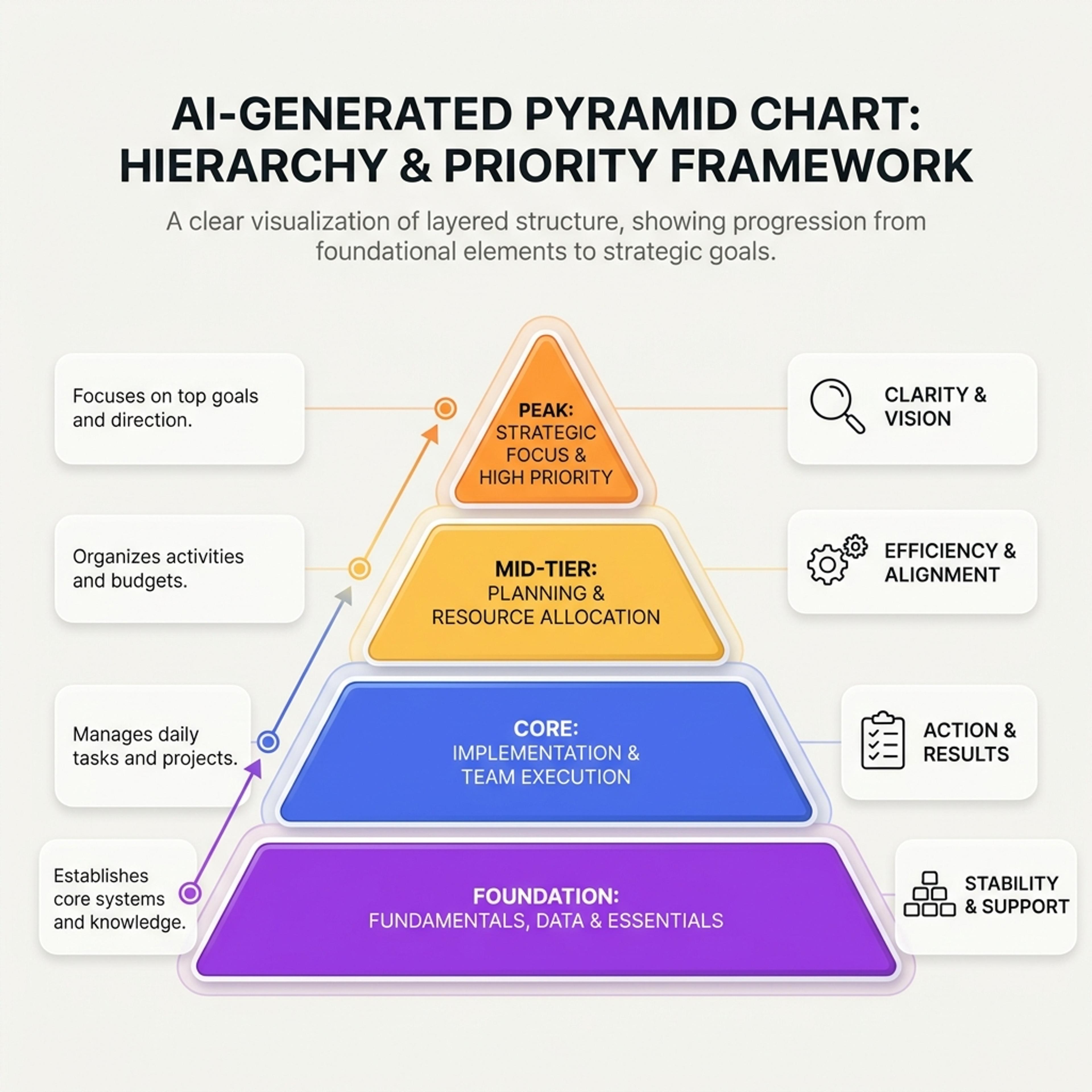 What is a pyramid chart?