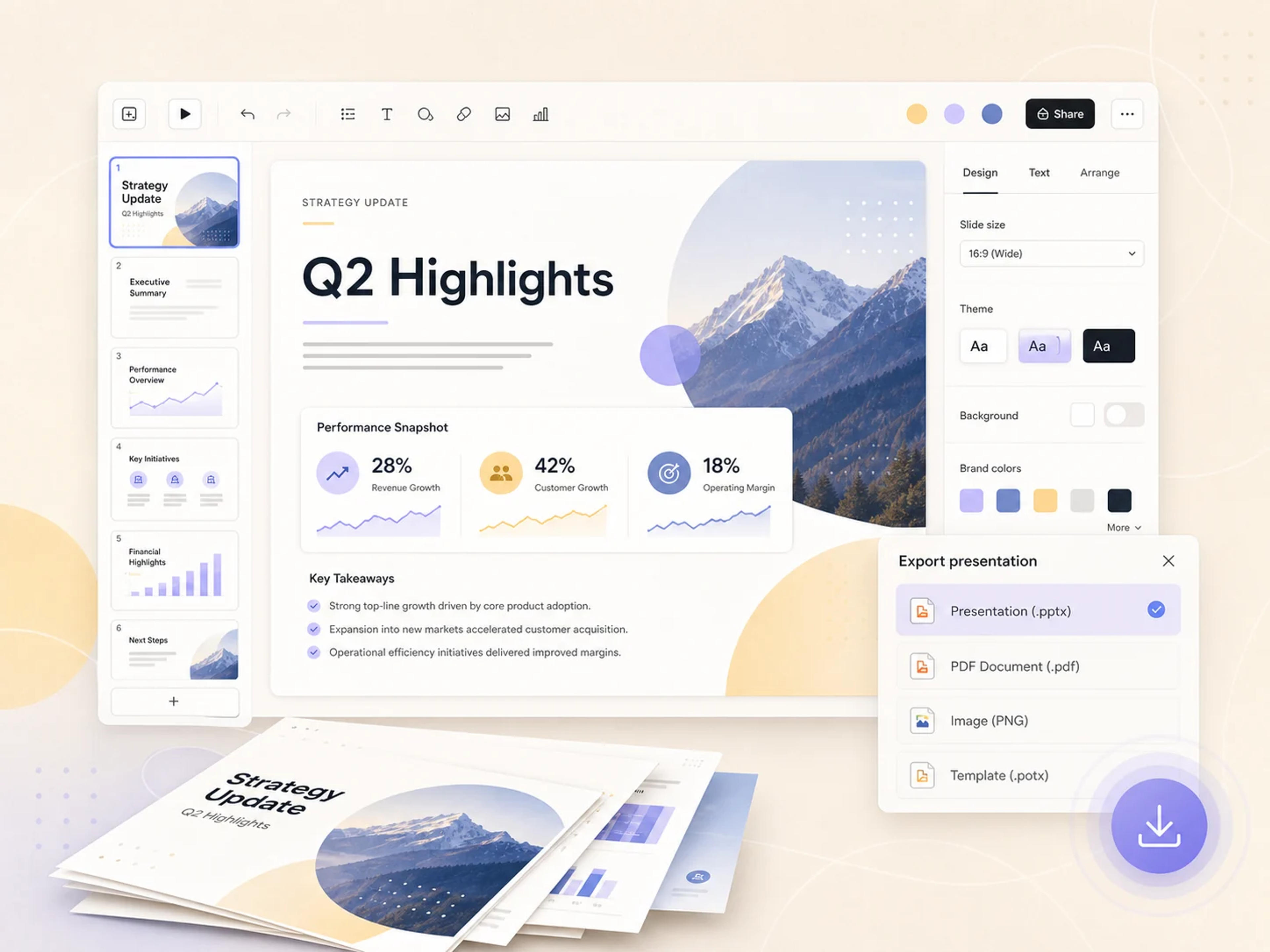 Presentazione PowerPoint modificabile pronta per il download